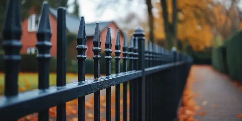 Moderne Gartengestaltung mit Zäunen aus Polen